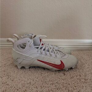 Nike Kids White and Red Sneakers